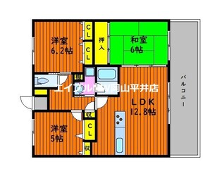 リベール高屋サウス・ウィンドの物件間取画像